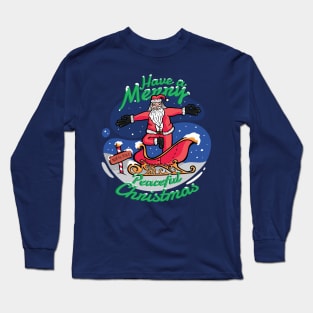 Yoga Santa Claus Long Sleeve T-Shirt